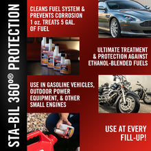 Load image into Gallery viewer, STA-BIL 360° Protection Ethanol Fuel Treatment &amp; Stabilizer (3 Sizes)
